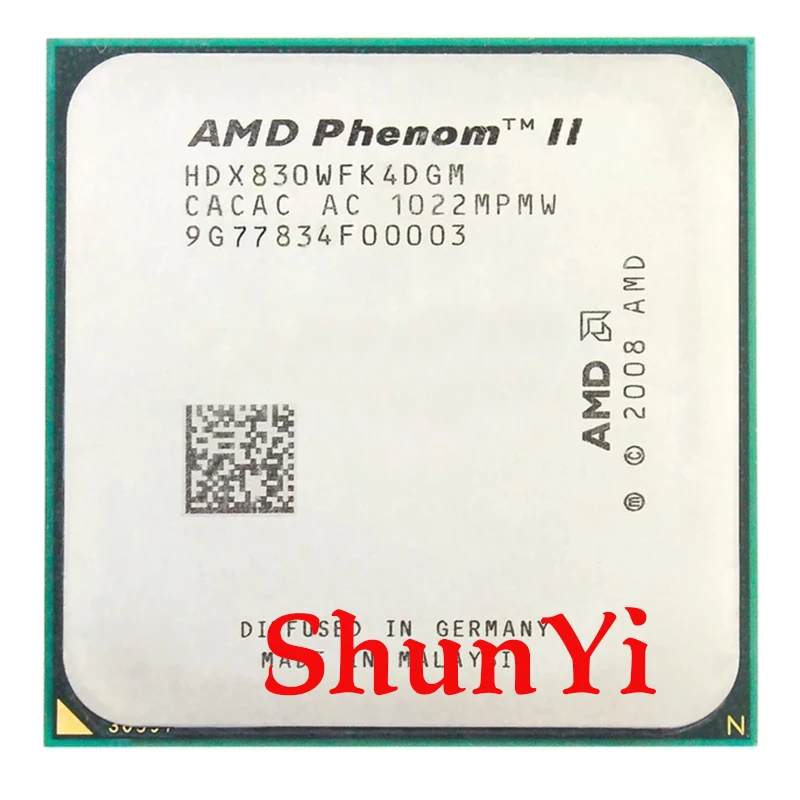 AMD Phenom II X4 830 2 8 ГГц/6 МБ/4 ядра четырехъядерный процессор для настольного