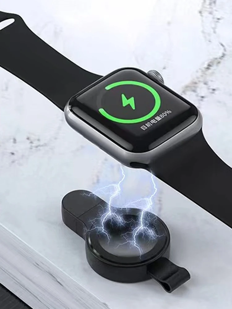 

Mini Magnetic Wireless Charger Dock For Apple Watch series 8/7/6/5/4/SE/3/2 Portable Wireless Charging Cable Charger For iwatch