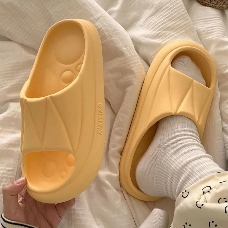 women men summer slippers home sandals beach slides flip flops high heels thick soled boys girls bathroom house shoes zapatillas free global shipping