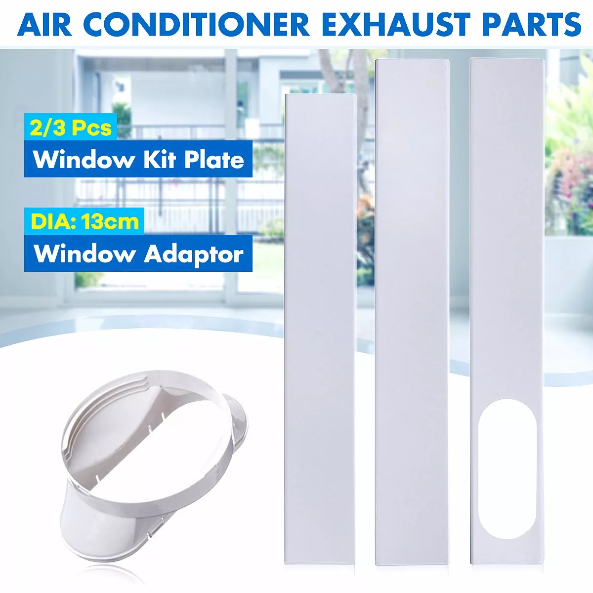 

Warmtoo Adjustable Window Seal Window Slide Plate Air Vent Outlet Hose Tube Connector For Portable Air Conditioner Accessories