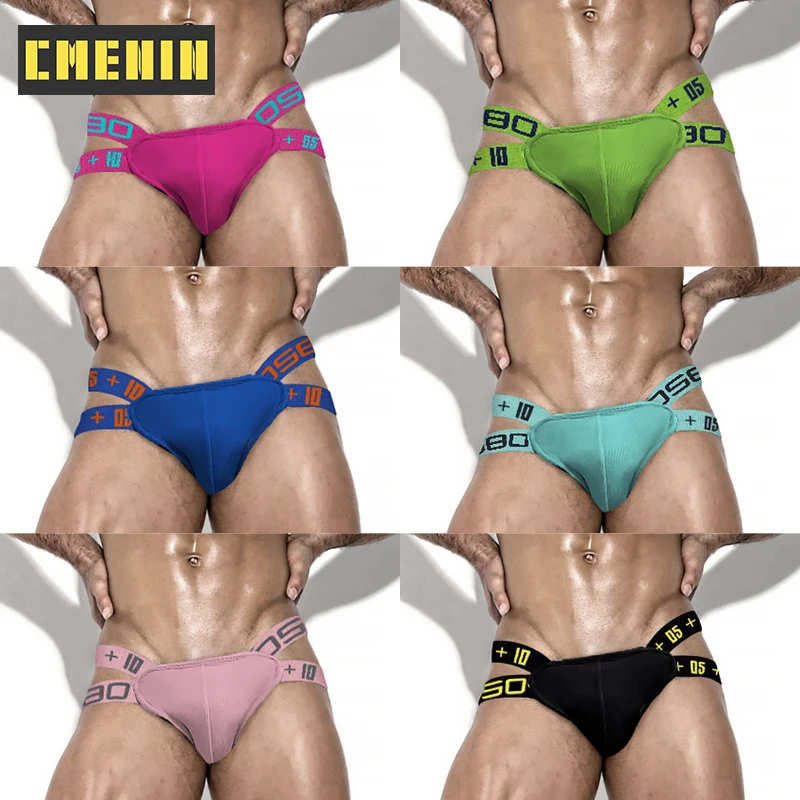 

6PCS Cotton Underpants Gay Sexy Mans Underwear Thong Men Jockstrap Soft Men's Thong and G Strings Sissy Lingerie for Men Bikini