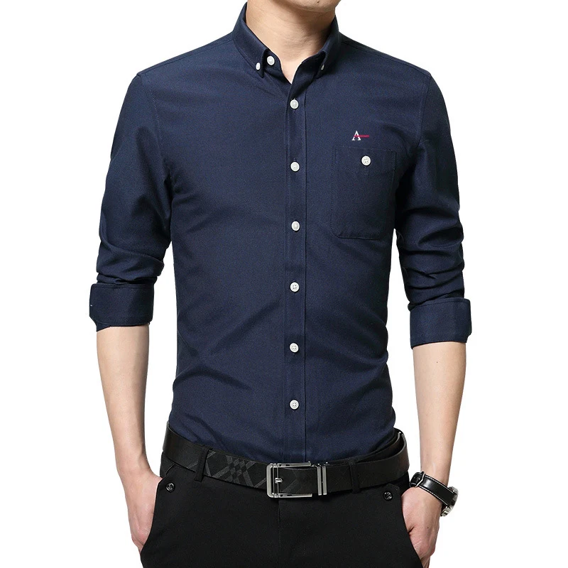 2021 Reserved  Aramy camisa  Men's Long Sleeve Shirts, Men's High Quality Dress Shirts, Office Business Shirts Casual Slim Fit