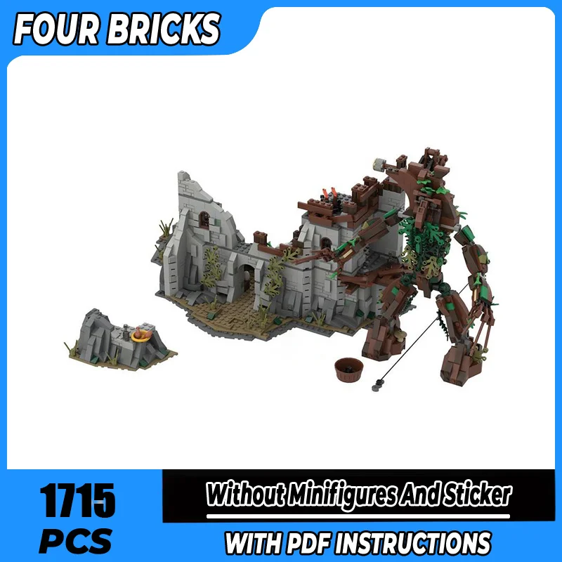 

Волшебные кольца, строительные блоки Moc для сцены фильма, модельные блоки для хранения, технологические блоки, сборка «сделай сам», игрушки Street View, детские подарки