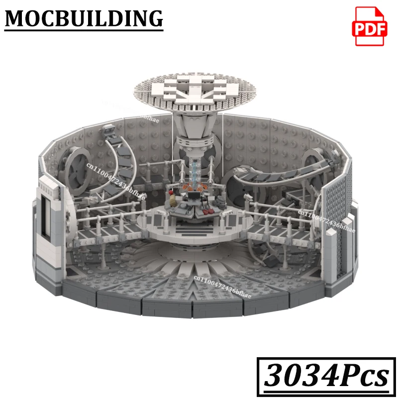 Фото Конструктор MOCBUILDING: Диорама «Комната управления» (Модель «Машина времени», 14-я версия) – развивающая игрушка для мальчиков и девочек, отличный подарок №1