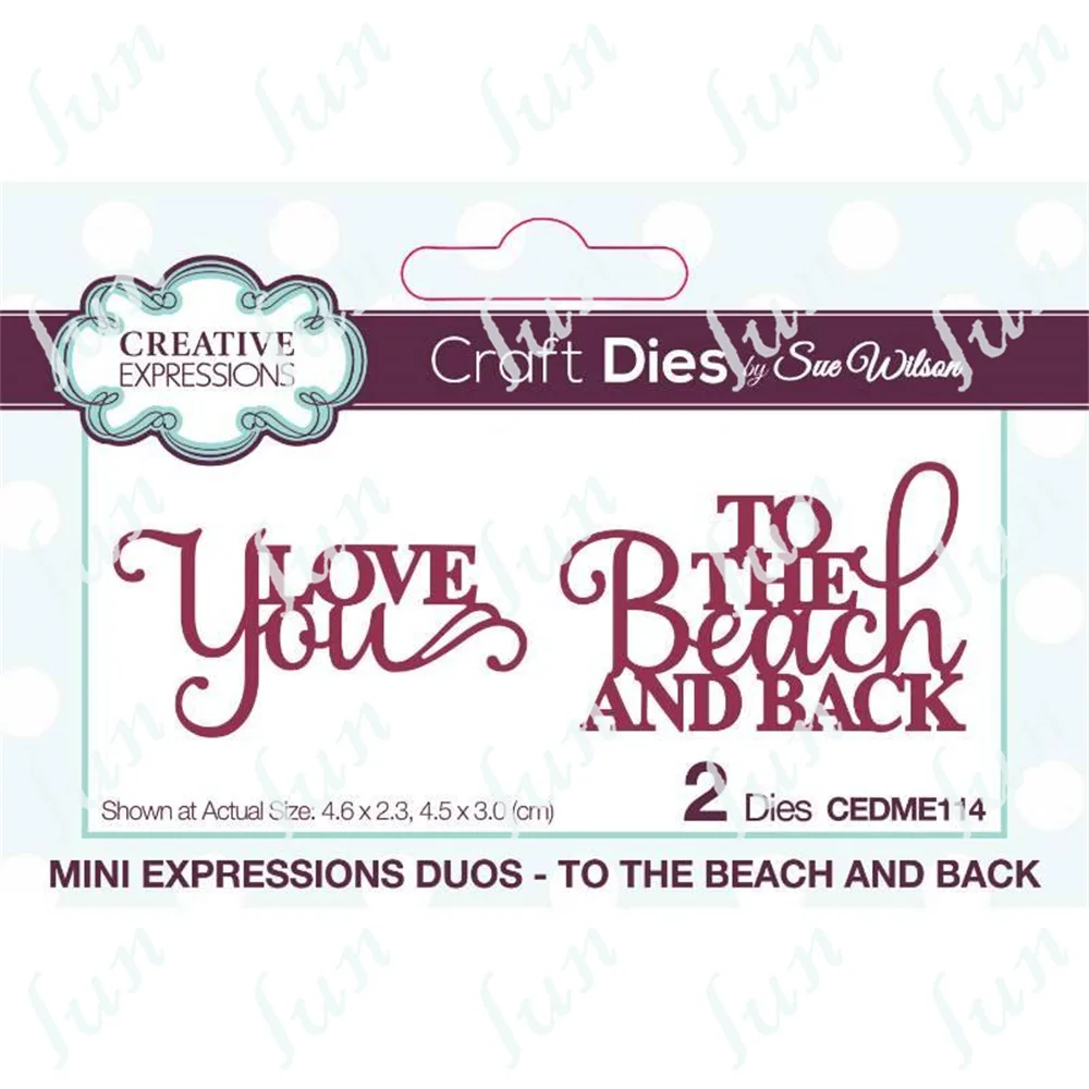 

Hot Selling New Diy Duo to the Beach and Back Craft Die Make Scrapbook Paper Greeting Cards Coloring Decoration Knife Mould Mold