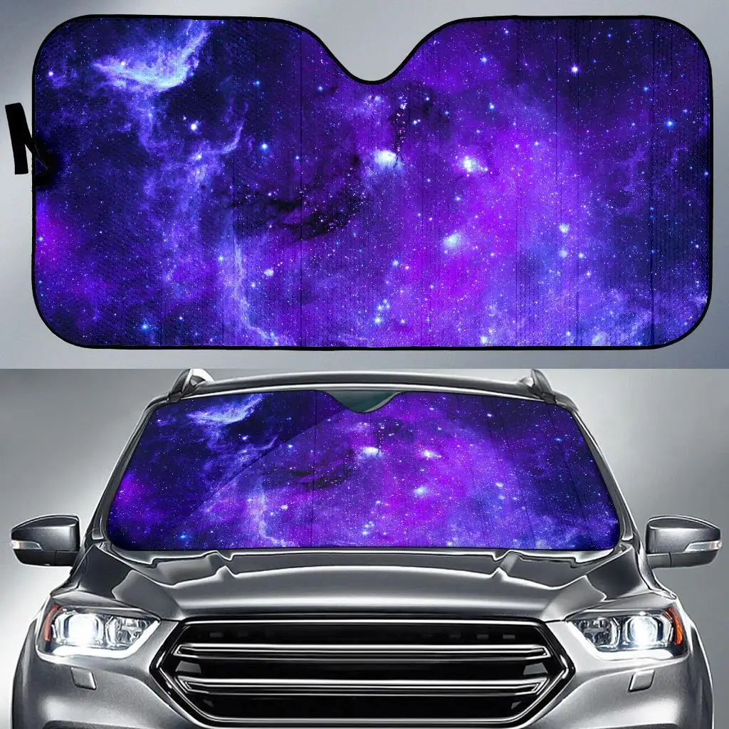 

Purple Stars Nebula Galaxy Space Print Car Sun Shade
