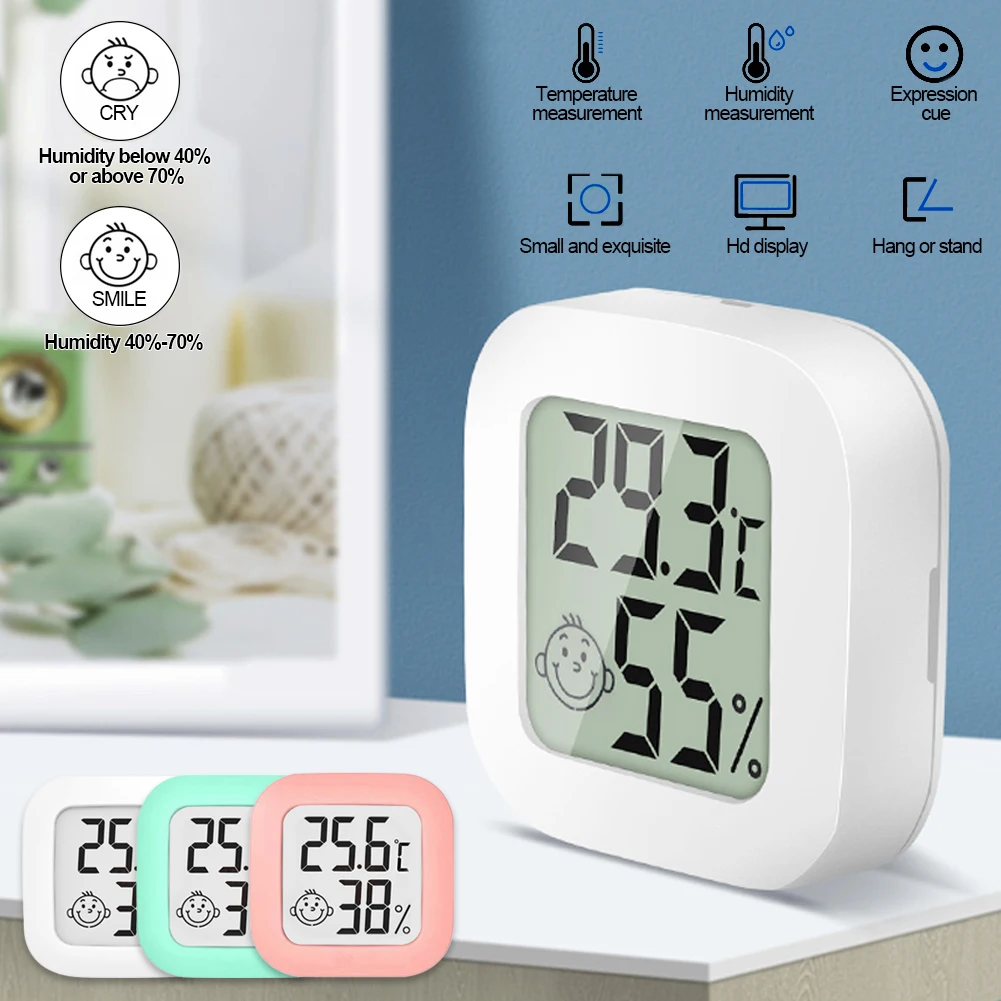 

Mini LCD Digital Thermometer Hygrometer Indoor Room Temperature Humidity Meter Sensor Gauge Weather Station