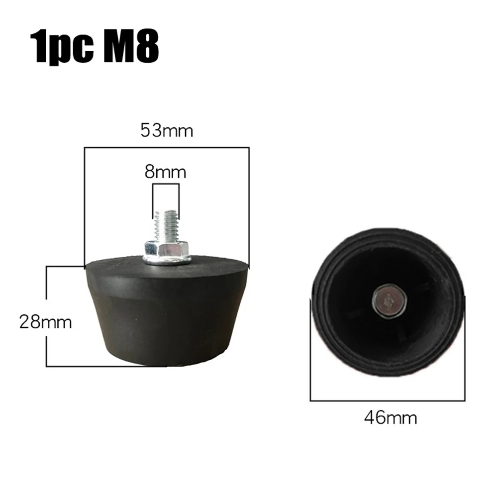 

1pc Air Compressor Foot Pad M6 M8 For Air Pumps Oil-free Machines Shockproof Components Replace Power Tools Accessories