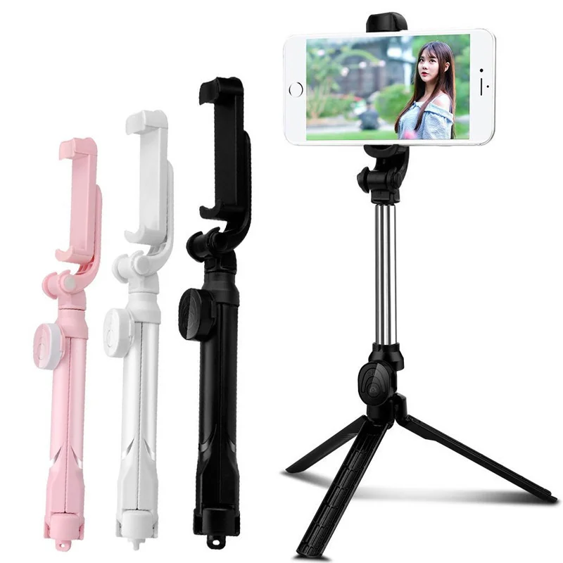 

Universal Wireless Bluetooth Selfie Stick Tripod For IPhone/Samsung/Huawei/Xiaomi Mobile Phone Selfie Stick Shutter 360 Rotating