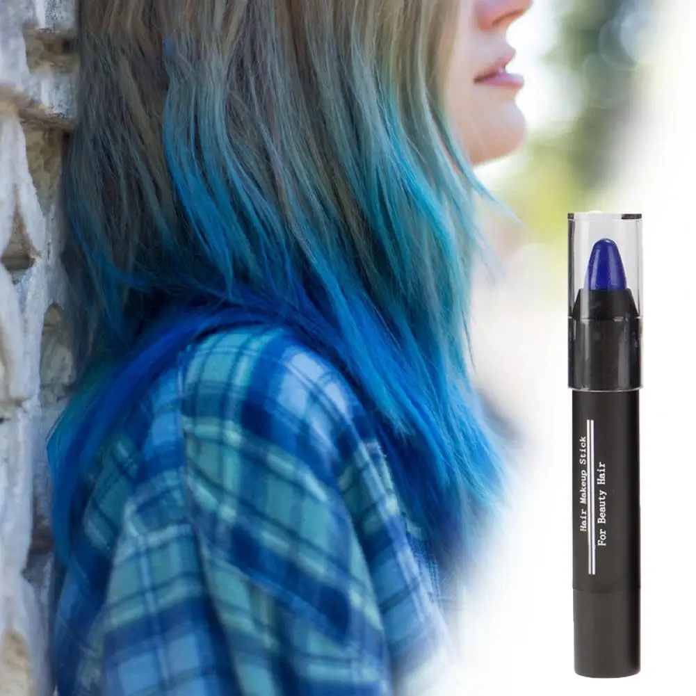 

3.5g Hair Dye Pen High Saturation Hair Pencil Quick Dye Hair Stick Portable Hair Touch up Chalk Makeup Accessories