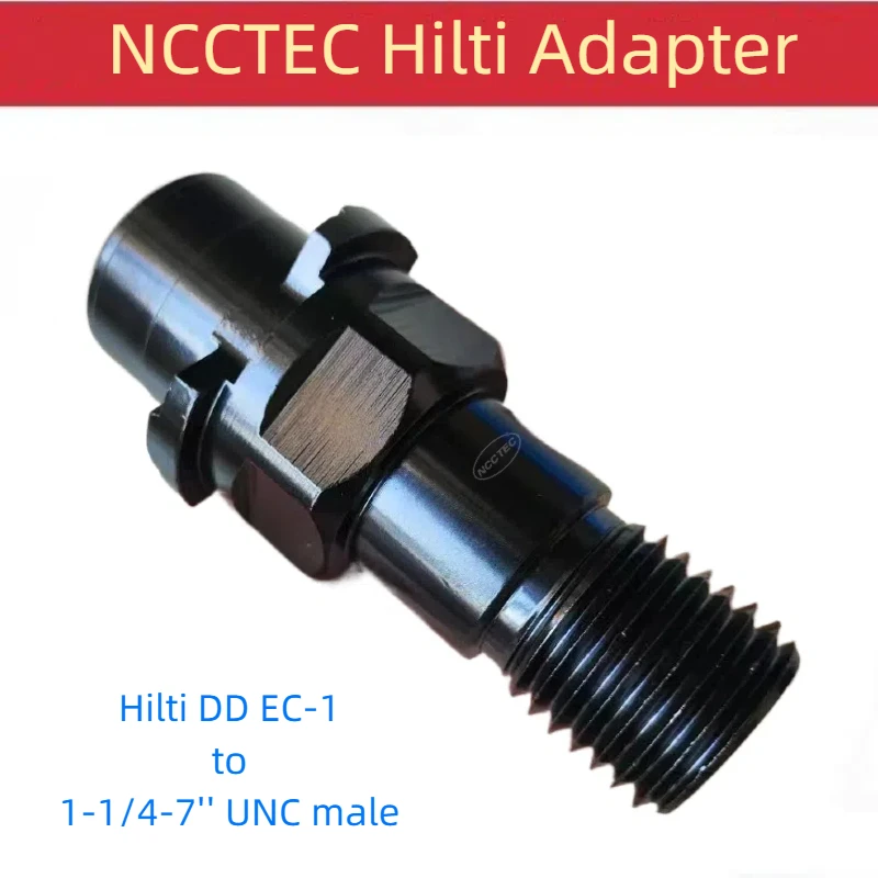 

Адаптер NCCTEC Hilti DD EC-1 на наружную резьбу 1-1/4-7 дюймов UNC для алмазного колонкового сверлильного станка DD-30 для использования разъема сверл