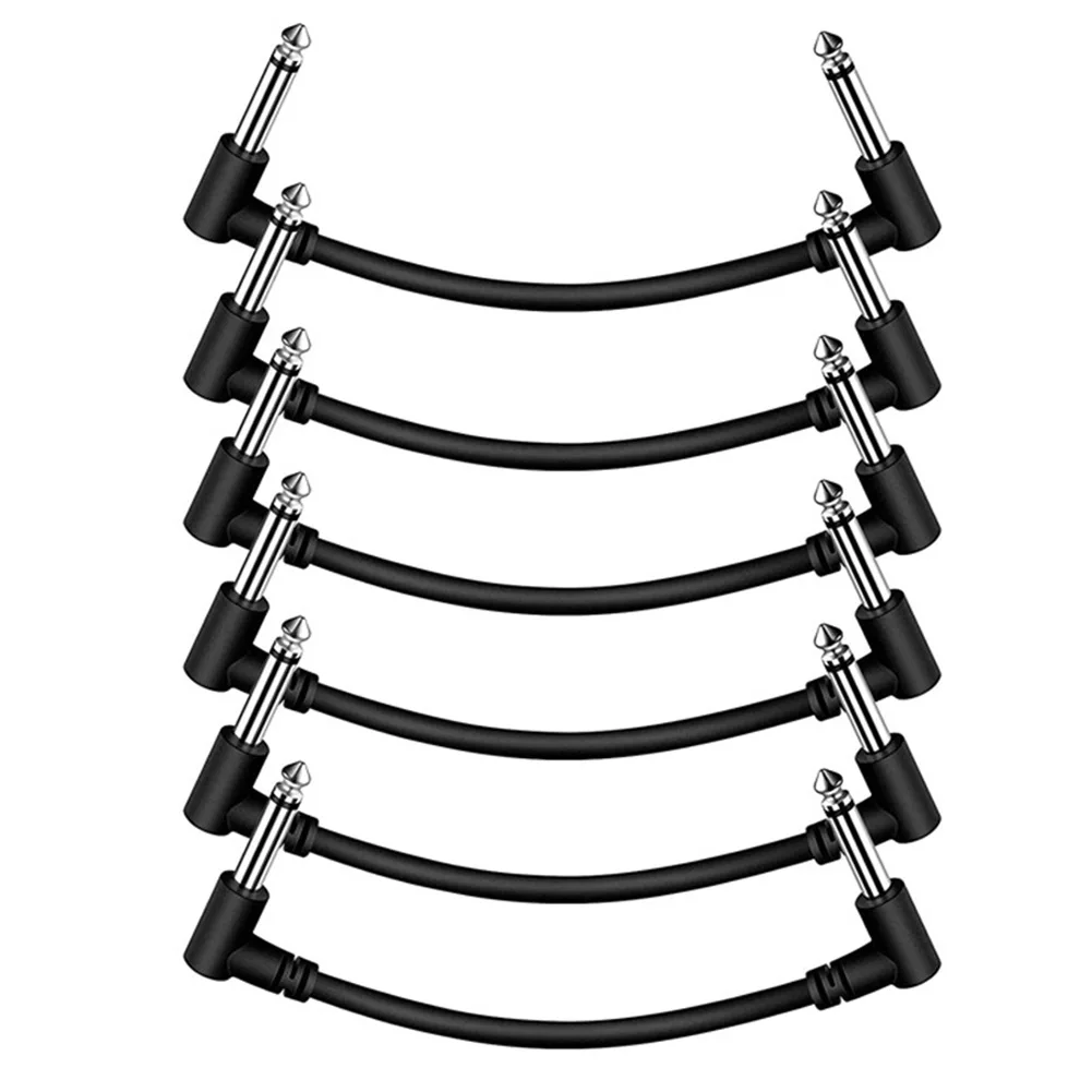 Антишумовая педаль для гитары плоский соединительный кабель 24 AWG 6 дюймов 15 см 1/4