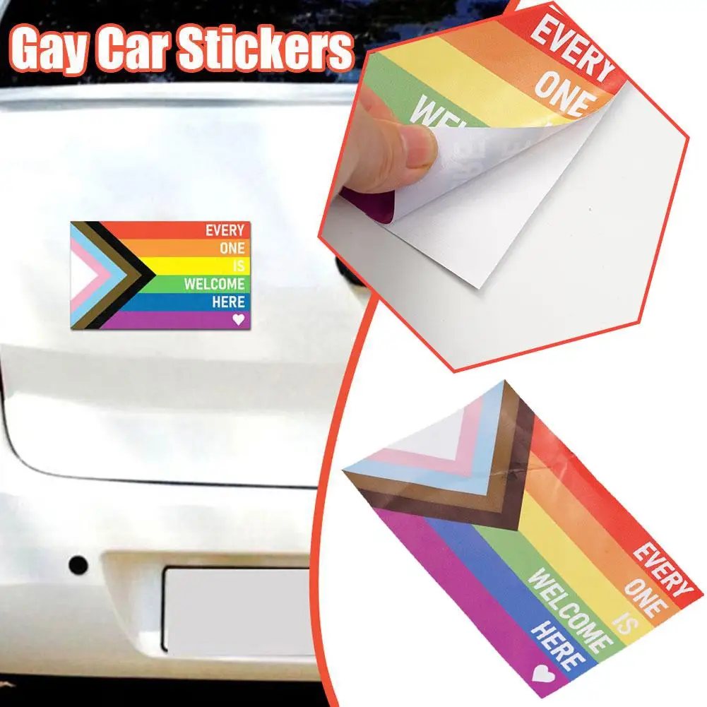

LGBT Rainbow Car Sticker Auto Sticker Gay Pride Flag Bodywork Sticker Accessories Sunscreen Car Windshield Car Z0I0