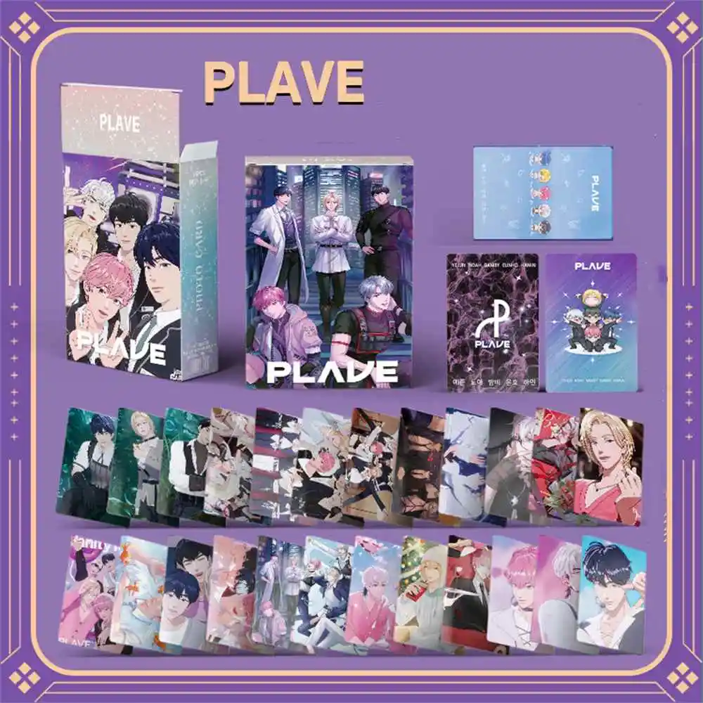 55 шт./компл. Kpop PLAVE в упаковке лазерные карты двухсторонняя печать INS стиль не