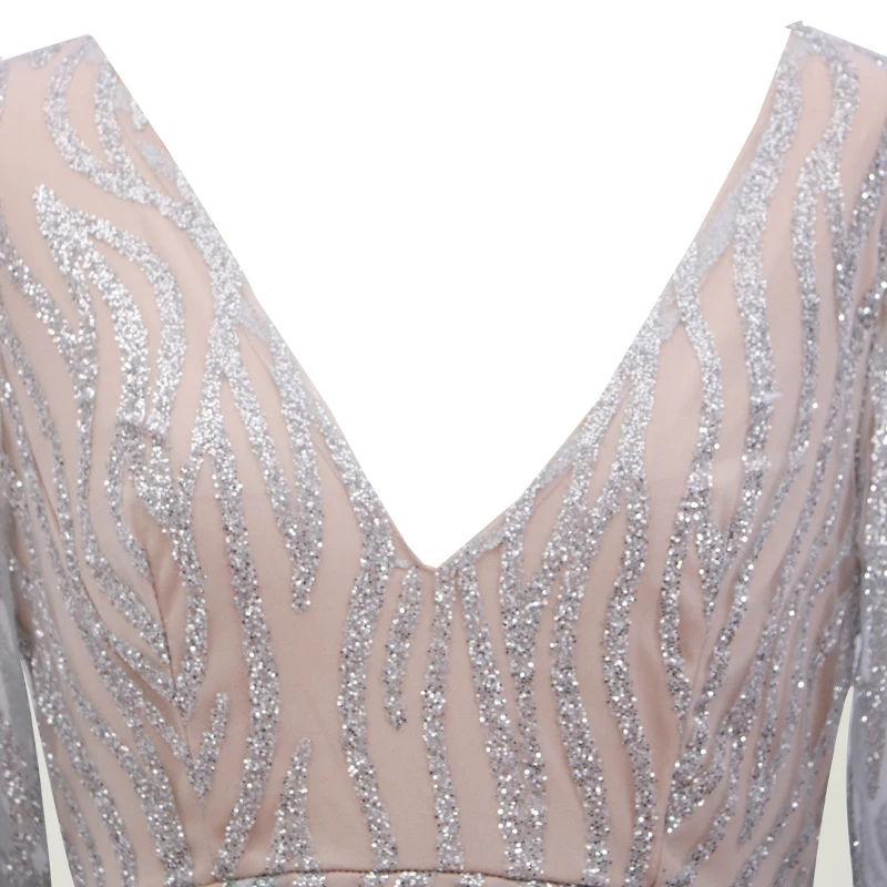 Женское облегающее платье с блестками