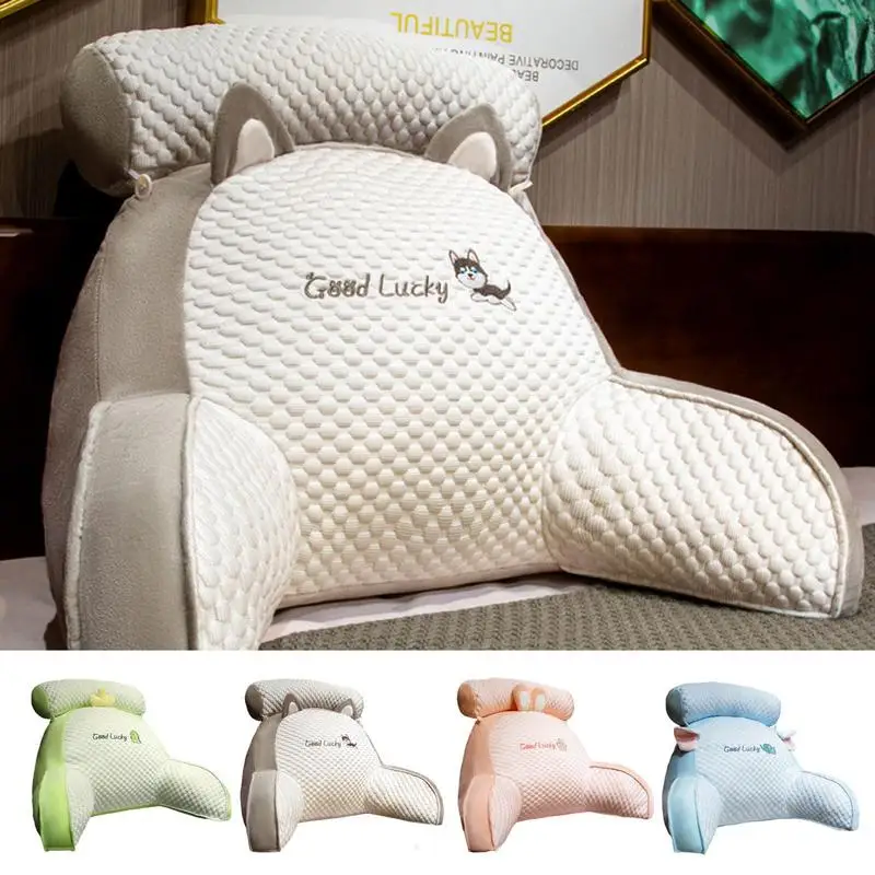 

Sofa Throw Pillows Triangular Reading Pillow Bedside Soft Large Backrest Waist Cushion Dormitory Bed Back Cushion Office Pillow