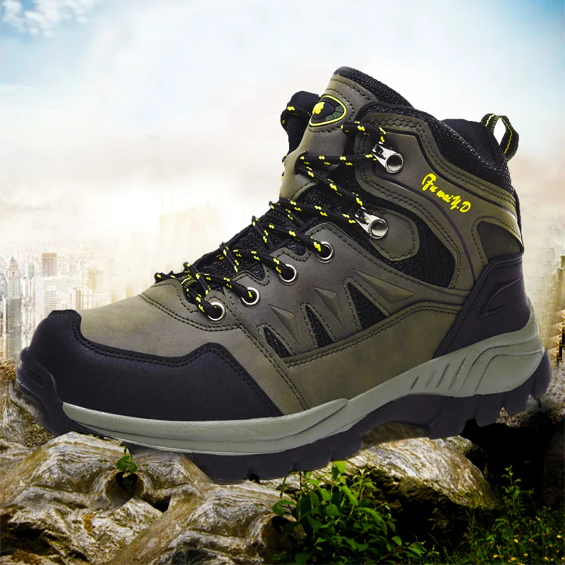 Boot Outdoor Men Hiking Boots High Top Trekking Male Shoes Rainproof Tactical Combat Winter Unisex Military Buty Robocze Meskie