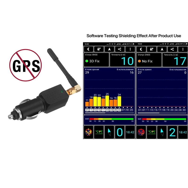 

Автомобильный GPS-навигатор, защита от помех, 12 В/24 В