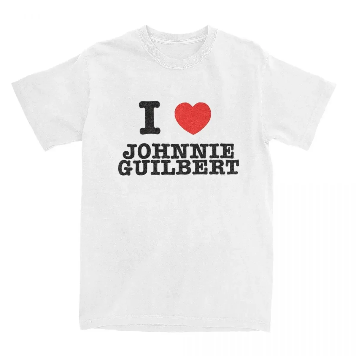 Футболка с рисунком I Heart Johnnie Guilbert для мужчин и женщин рубашка коротким рукавом
