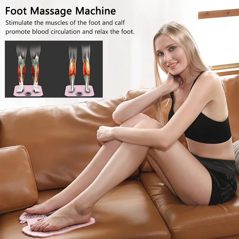 Новый складной Массажер-стимулятор для ног портативный Электрический