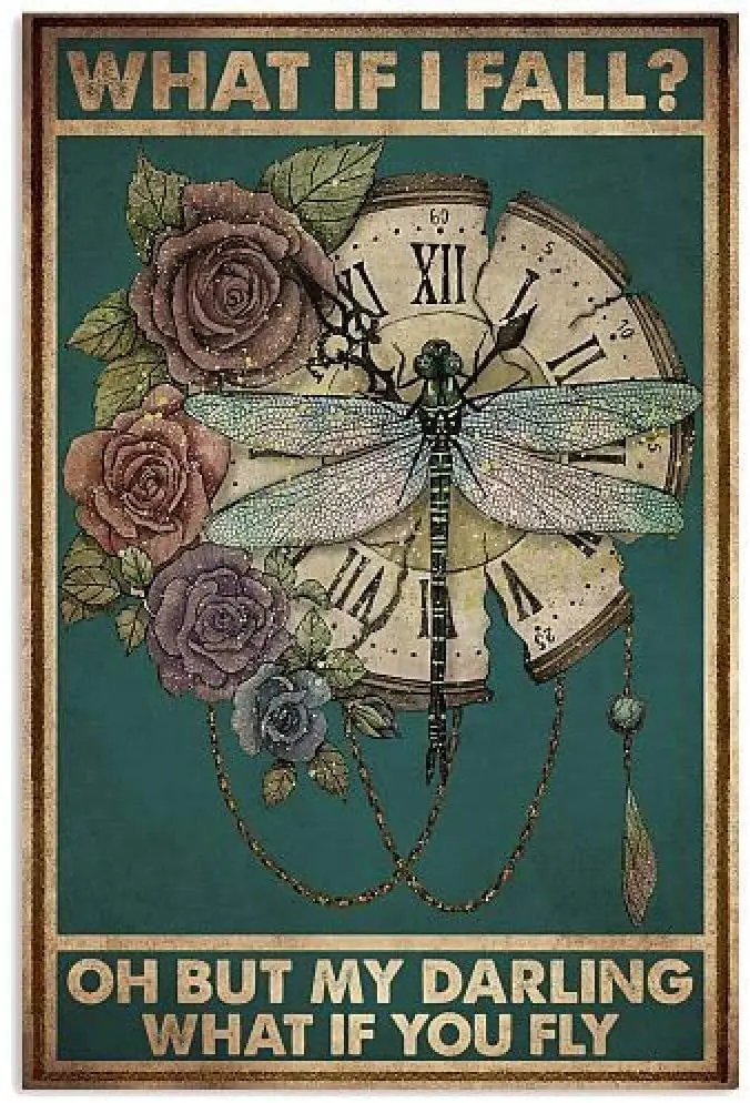 

Что, если я Ох, но мой дорогой, что, если вы летите в ретро-стиле, металлический жестяной знак