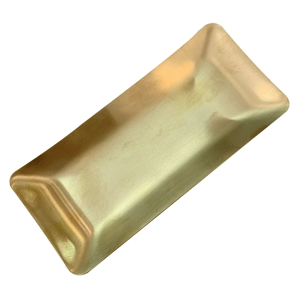 

Tray Bathroom Gold Trays Metal Smalltowel Stainless Steel Plate Vanity Decorative Brass Dish Care Skinaccessories Bathtub Decor