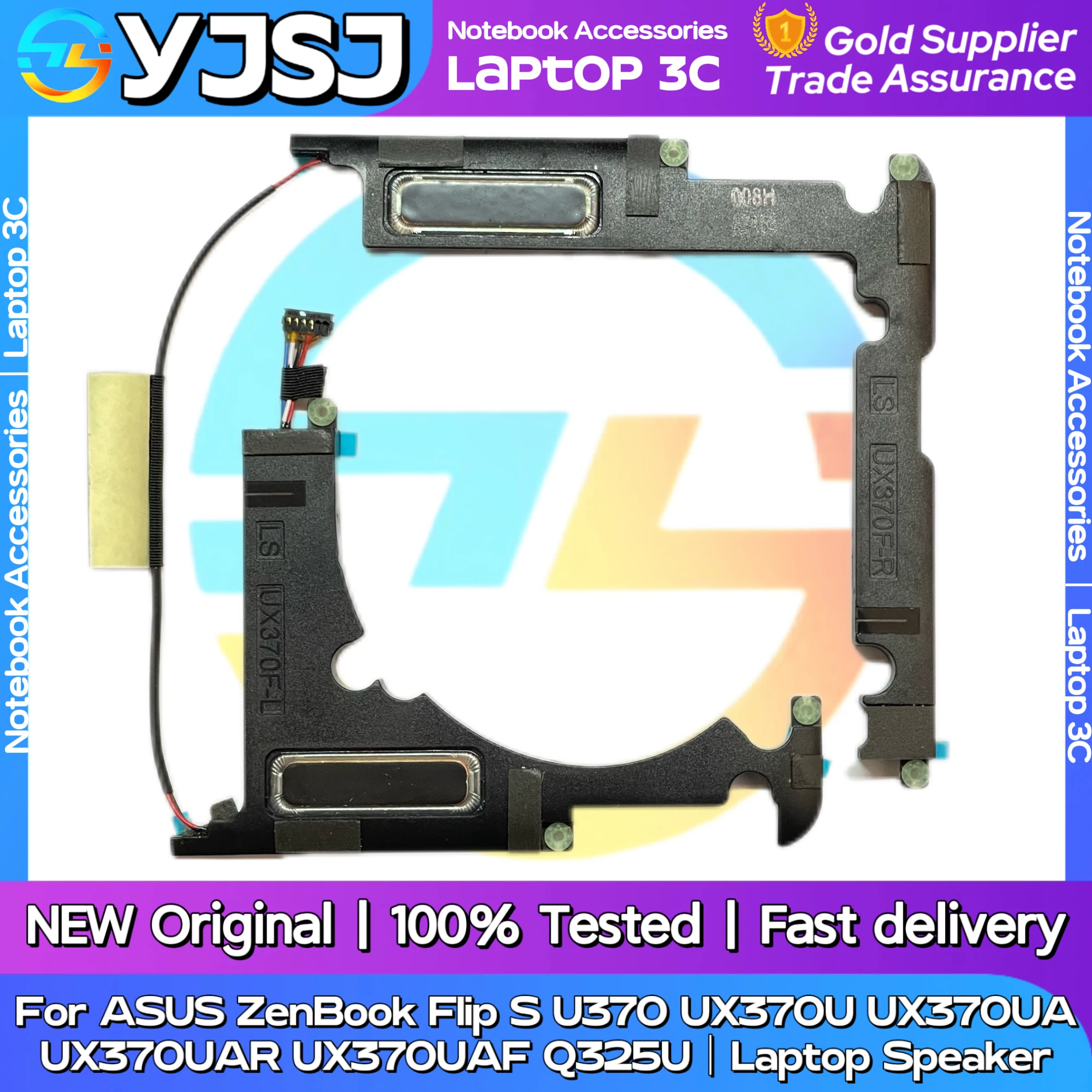 Фото Новый оригинальный аудиодинамик для ноутбука ASUS UX370 UX370UA UX370UAR Q325U UX370UAF, встроенный динамик 04072-02400500 №1