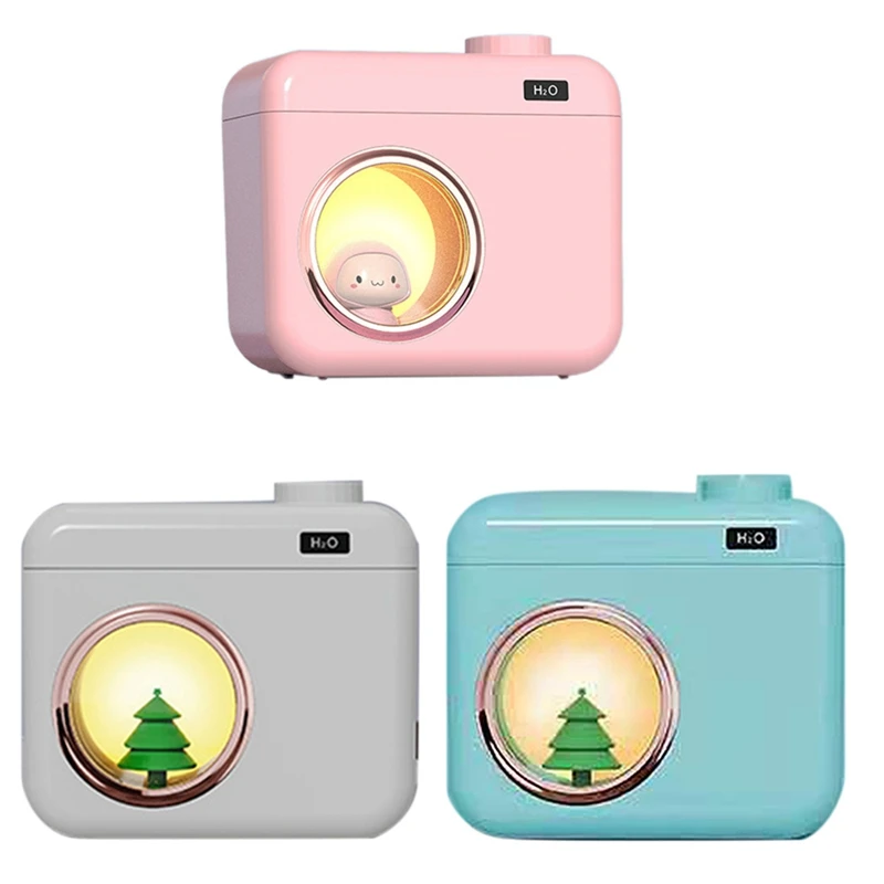 

400ML Air Humidifier USB Portable Diffuser With 1200Mah Battery Rechargeable LED Light For Car Home Office