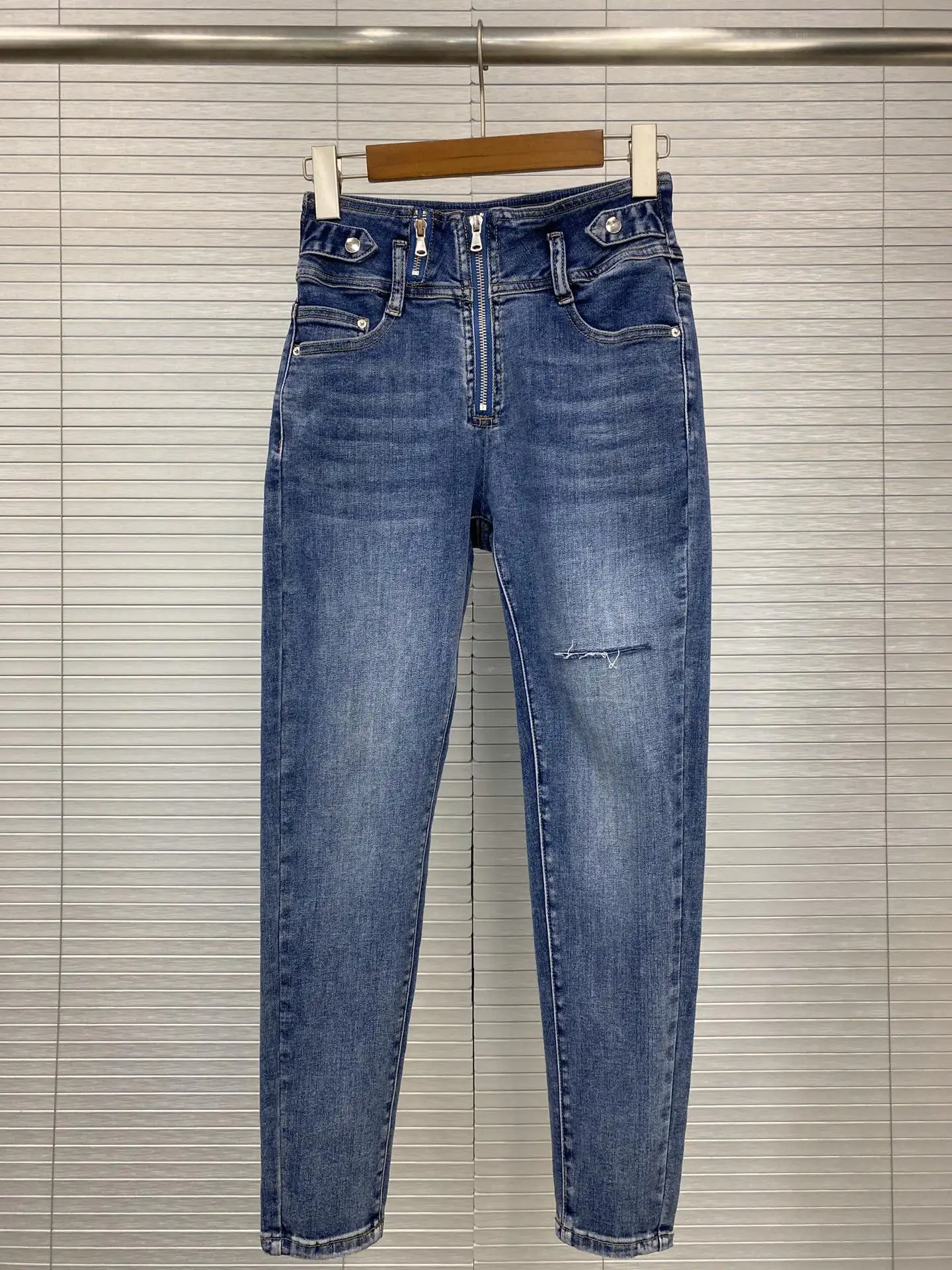 

Female Clothing Woman Clothes Urban Trousers Women Clothing Pants Spring 2022 Women Jeans Trend Denim Pants Zipper Pencil Jeans