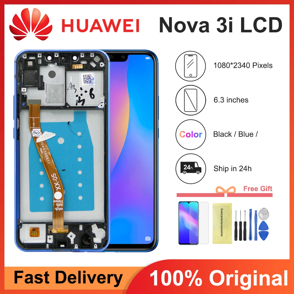6 3 &quotдля Huawei Nova 3i ЖК-дисплей фотодисплей сенсорный экран Замена для P Smart Plus 2018 |