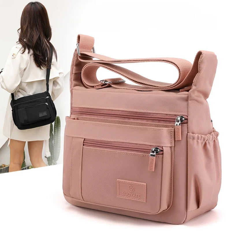 

New Fashion Shoulder Crossbody Bag for Women Messenger Bags Waterproof Nylon Ladies Handbag