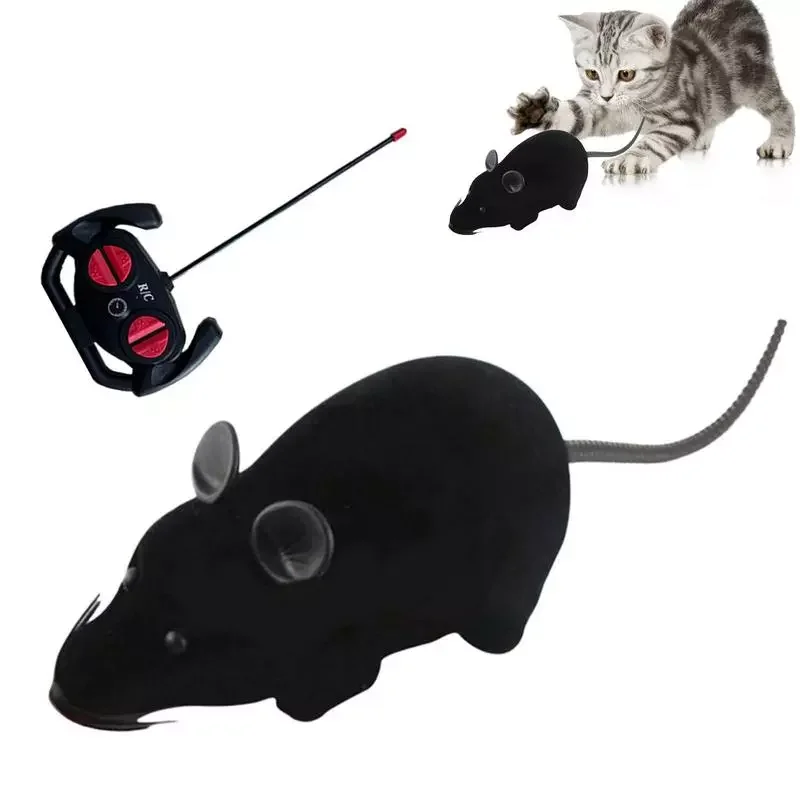 

Control Mouse Electronic Motion Toys for Cats Squeaky Mouse Toy Battery Powered Mimics Motion Of Real Prey Fun 11in