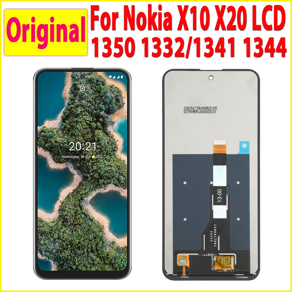 

ЖК-дисплей 6,67 дюйма X100 для Nokia X20 TA-1341 TA-1344, сенсорный экран для X10 TA-1350 TA-1332, ЖК-дигитайзер в сборе
