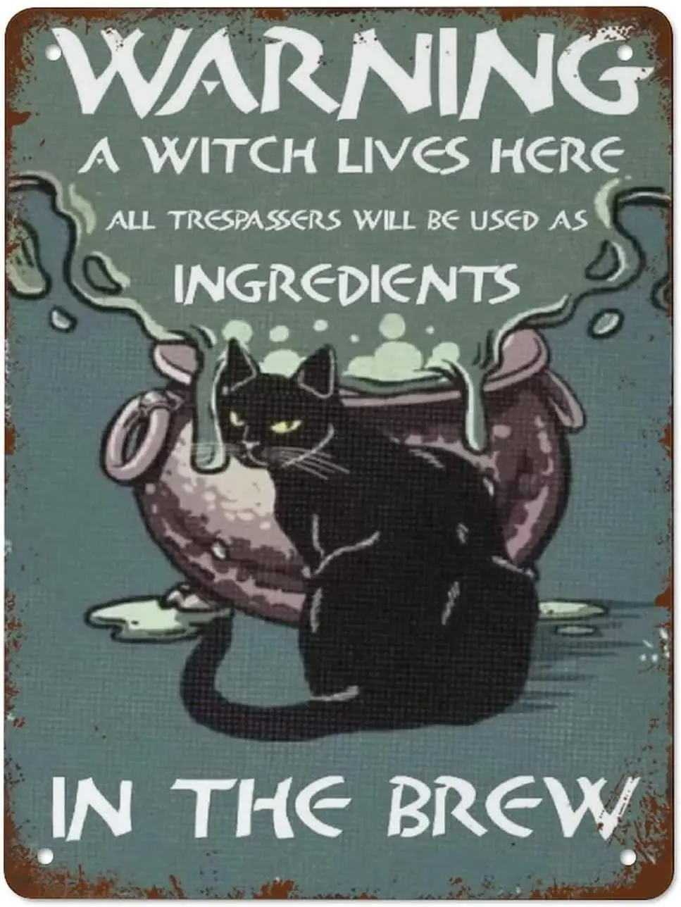 Женская винтажная ведьма живет здесь, креативная металлическая жестяная вывеска, настенный Декор для дома, сада, бара, ресторана, кафе, бара, клуба, подарок