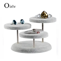 oirlv new jewelry display rack jewelry display tray high quality metal rod diy automatic matching adjustable ornamens plate
