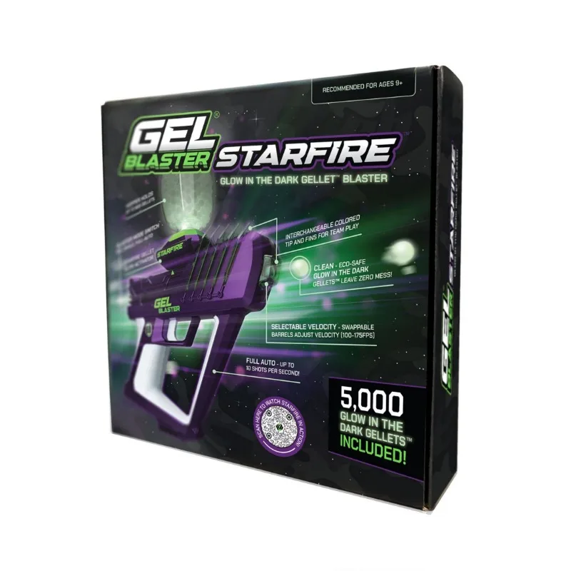 

Gel Blaster Starfire, Glow-in-the-Dark Gellet Blaster, with 5,000 Starfire Glow-in-the-Dark Gellets