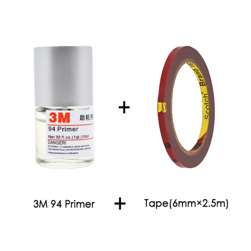 

94 Adhesive Primer Adhesion Promoter 10ML Super Bonder Glue Strong Acrylic Double Sided For Car Accessories 3M Foam Tape