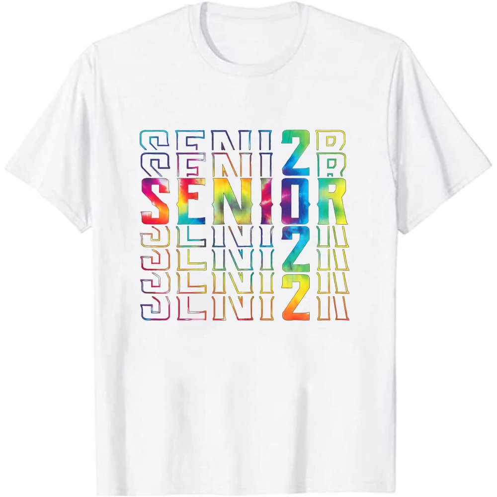 

Senior Graduation Shirt Tie Dye Girl Class of 2022 Senior T-Shirt Hipster Student Short Sleeves 2022 Graduates Top Tee Shirt