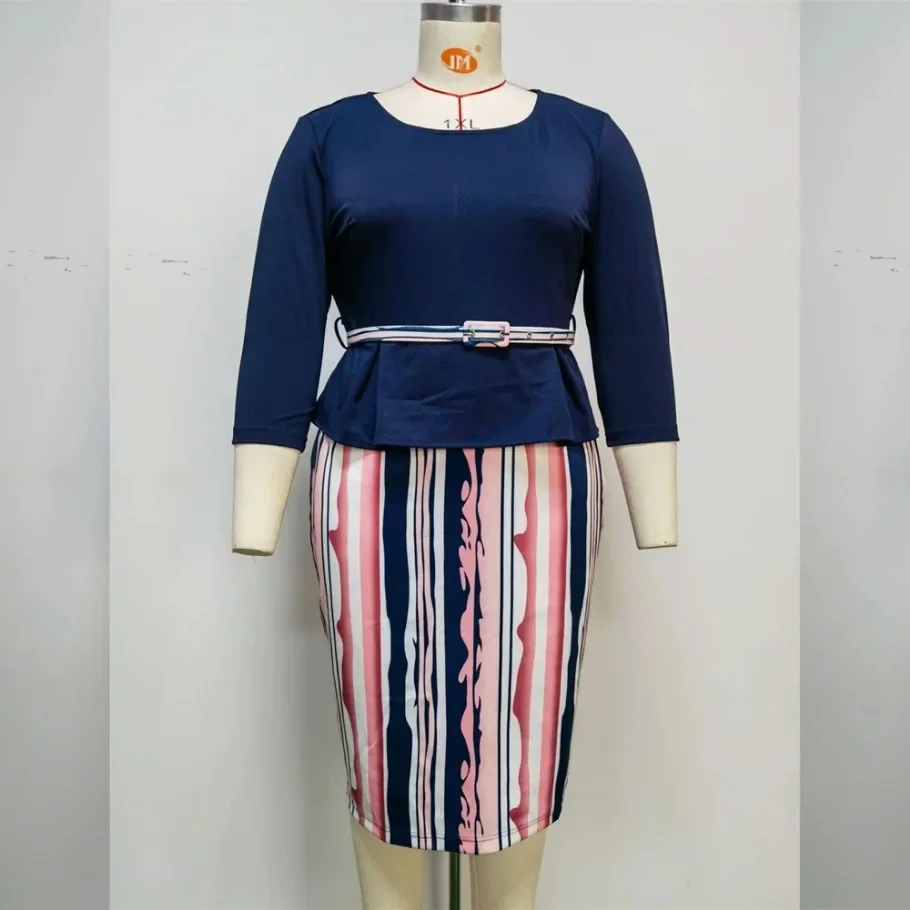 2024 горячая распродажа платье больших размеров в африканском и турецком стиле для