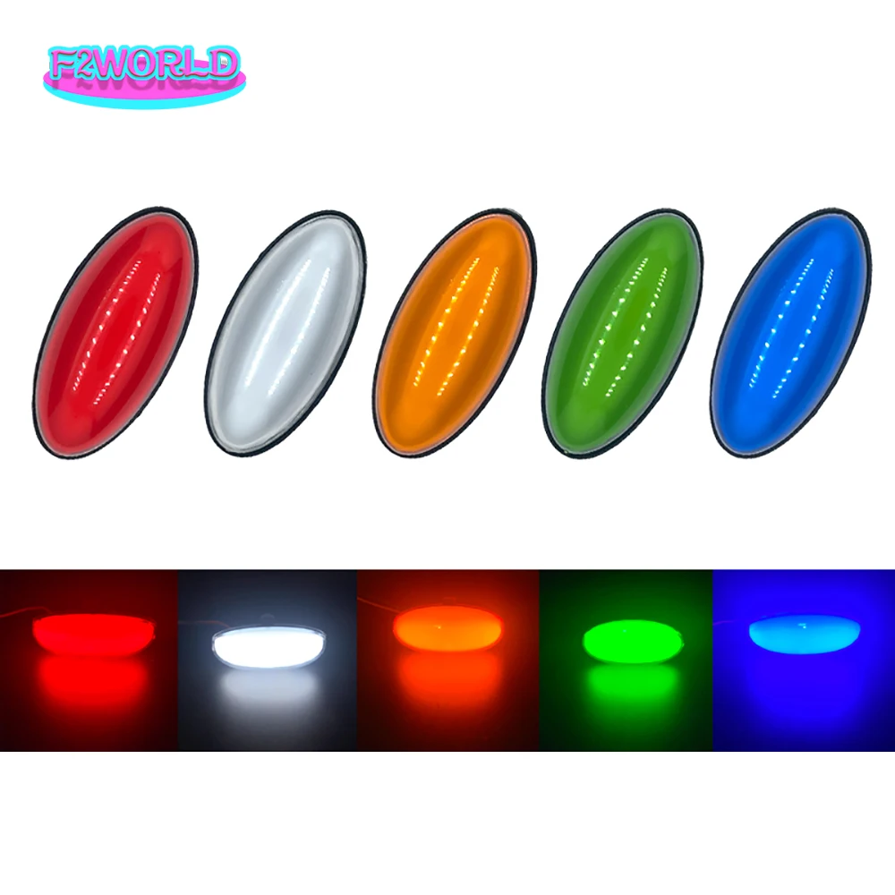 

50PCS LED Side Marker Lights Signal Lamp 12-24V Outdoor Indicator Turn Personal Car Decoration for Truck Trailer Bus