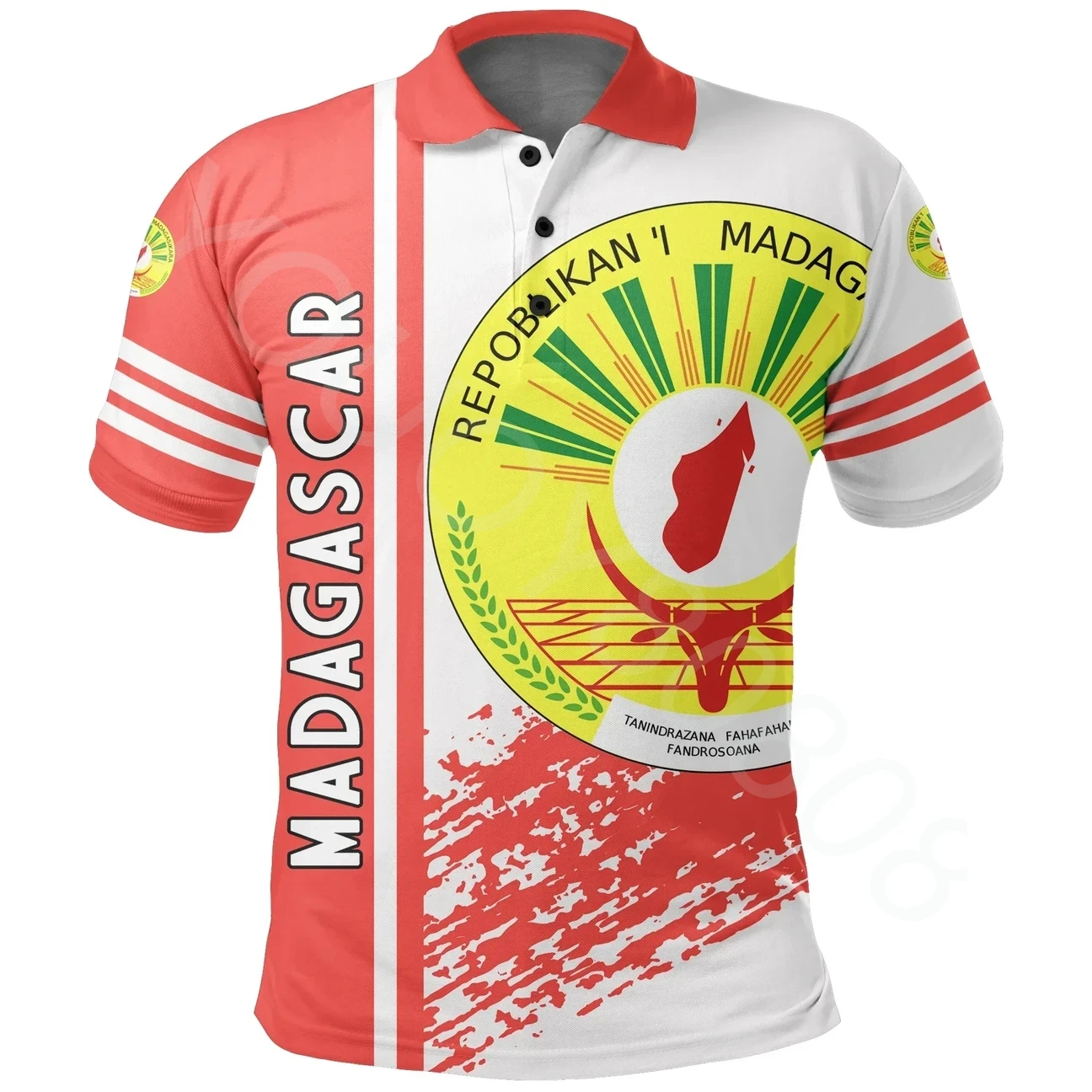 

Летняя мужская футболка с коротким рукавом и принтом