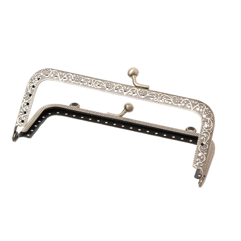 

Bronze DIY Purse Handbag Handle Coins Bags Metal Kiss Clasp Lock Frame 6.5/8.5/10.5/12.5/15/18/20.5cm New Fashion Handle