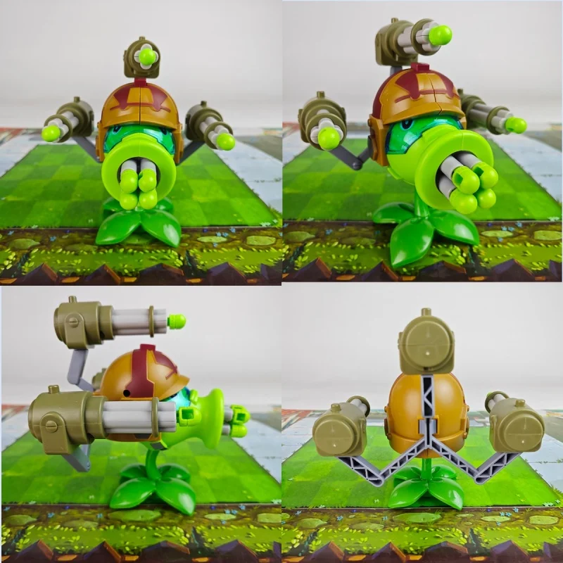 Фото Растения против. Zombies 2 Pvz детский рюкзак для хранения игрушек 7 отверстий Gatling Machine Gun Pea Shooter Zombie Doctor игрушка для стрельбы в подарок №1