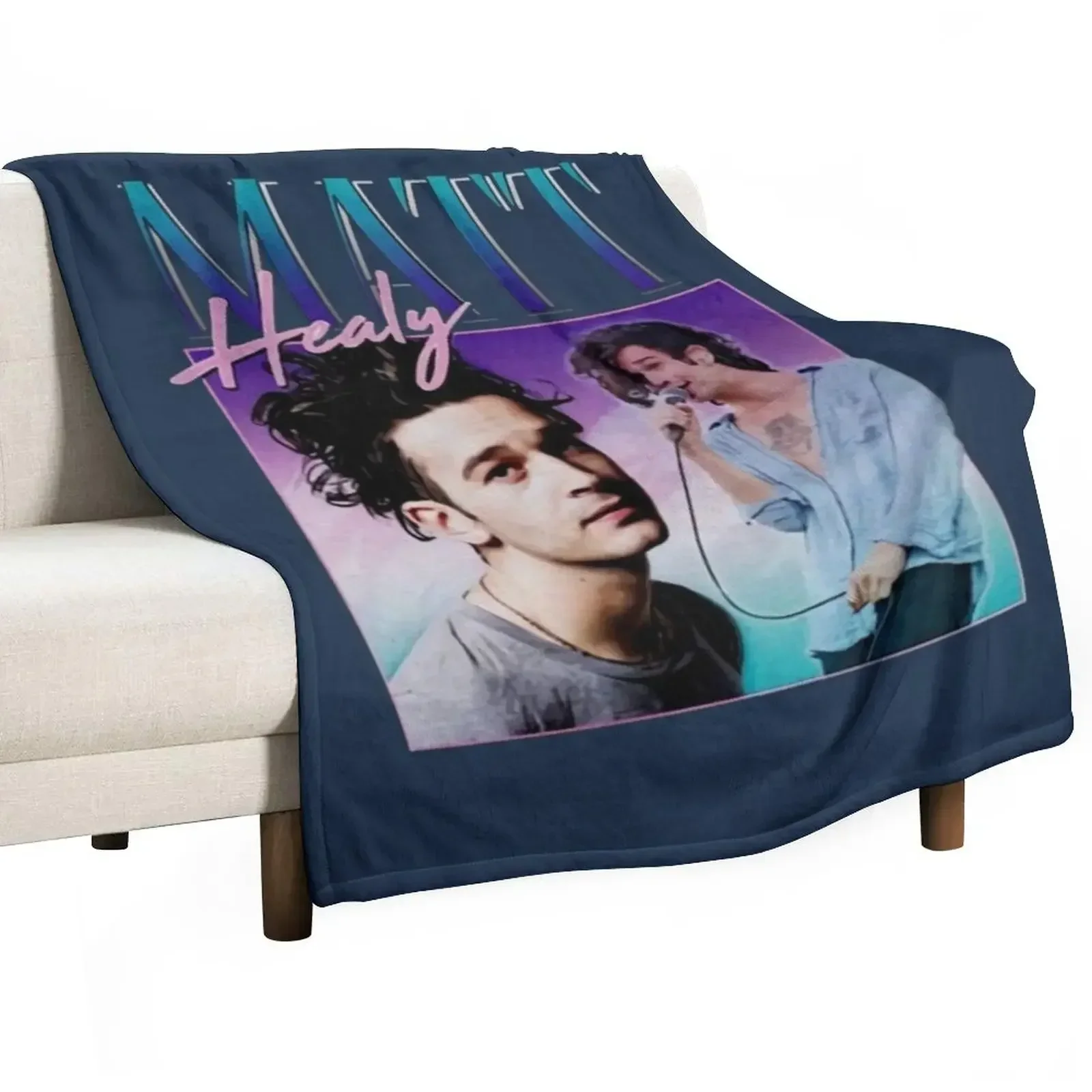 Matt Healy HomageFunny Matty 1975 Ретро 90-х 80-х годов вечерние пледы мягкие плюшевые клетчатые