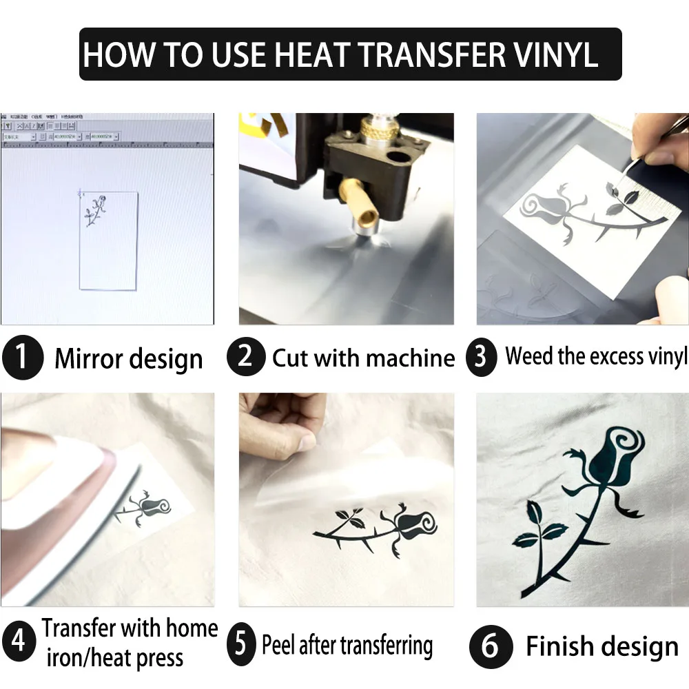 32-цветные Виниловые Железные Наклейки 7x19 Дюймов Теплопередача Сделай Сам