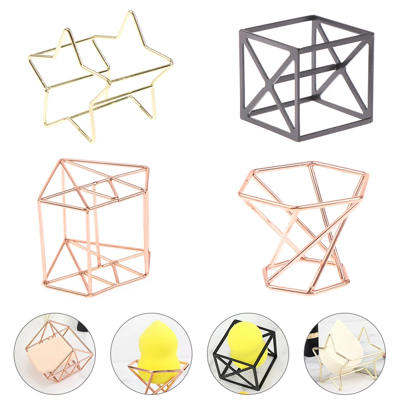 

Metal Makeup Sponge Holder Makeup Puff Powder Bracket Puff Storage Rack Sponge Drying Stand Holder Makeup Tool Organizer Shelf