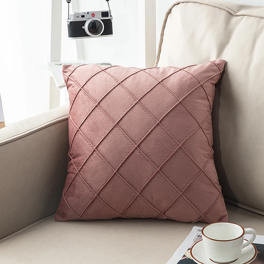 

1 Pc Comfortable High Quality Pillowcase Cushion Cover 45x45cm 6 Colors Environmentally Friendly Skin-friendly