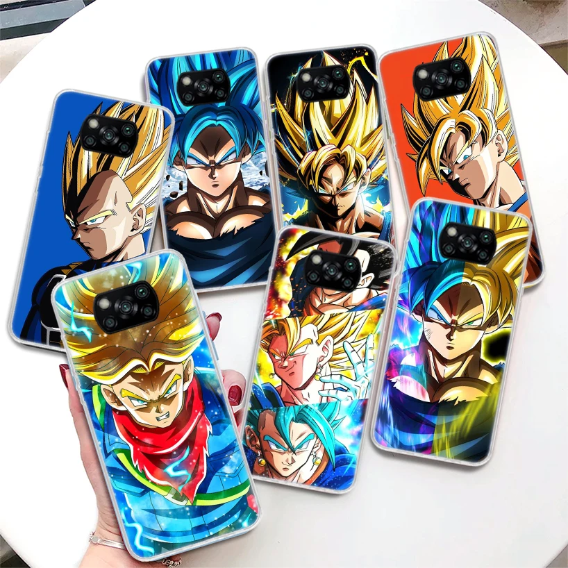 

Dragon Ball Coque Phone Case For Xiaomi Poco X3 Nfc X4 M3 M4 Pro M2 F3 F2 F1 Mi Note 10 A1 A2 A3 Lite CC9E Soft Cover