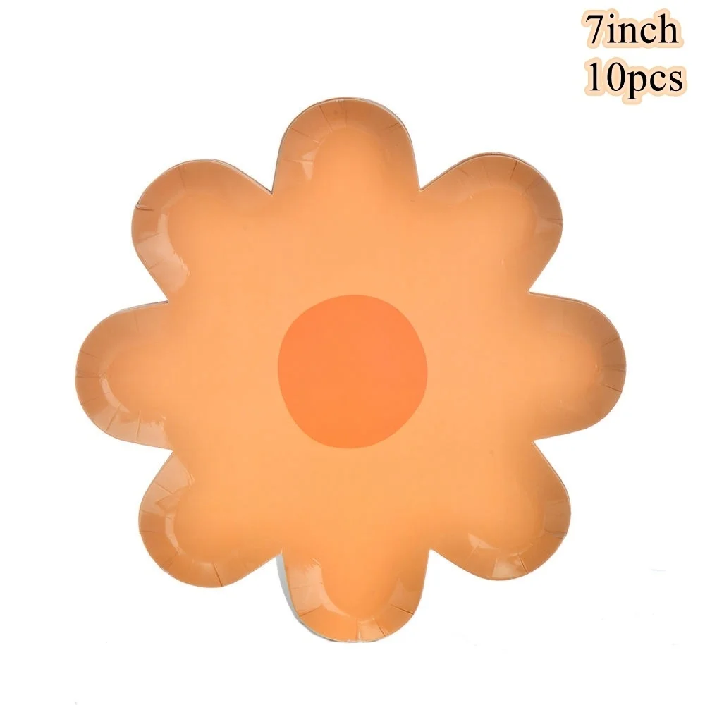 

Одноразовая посуда с ромашками Tissy для свадьбы и дня рождения