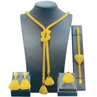 2022 new bridal necklace set alloy long pendant necklace four piece chd20780